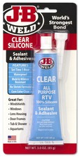 JB Weld 31310 Clear RTV Acetoxy Silicone Sealant - 3 Oz.