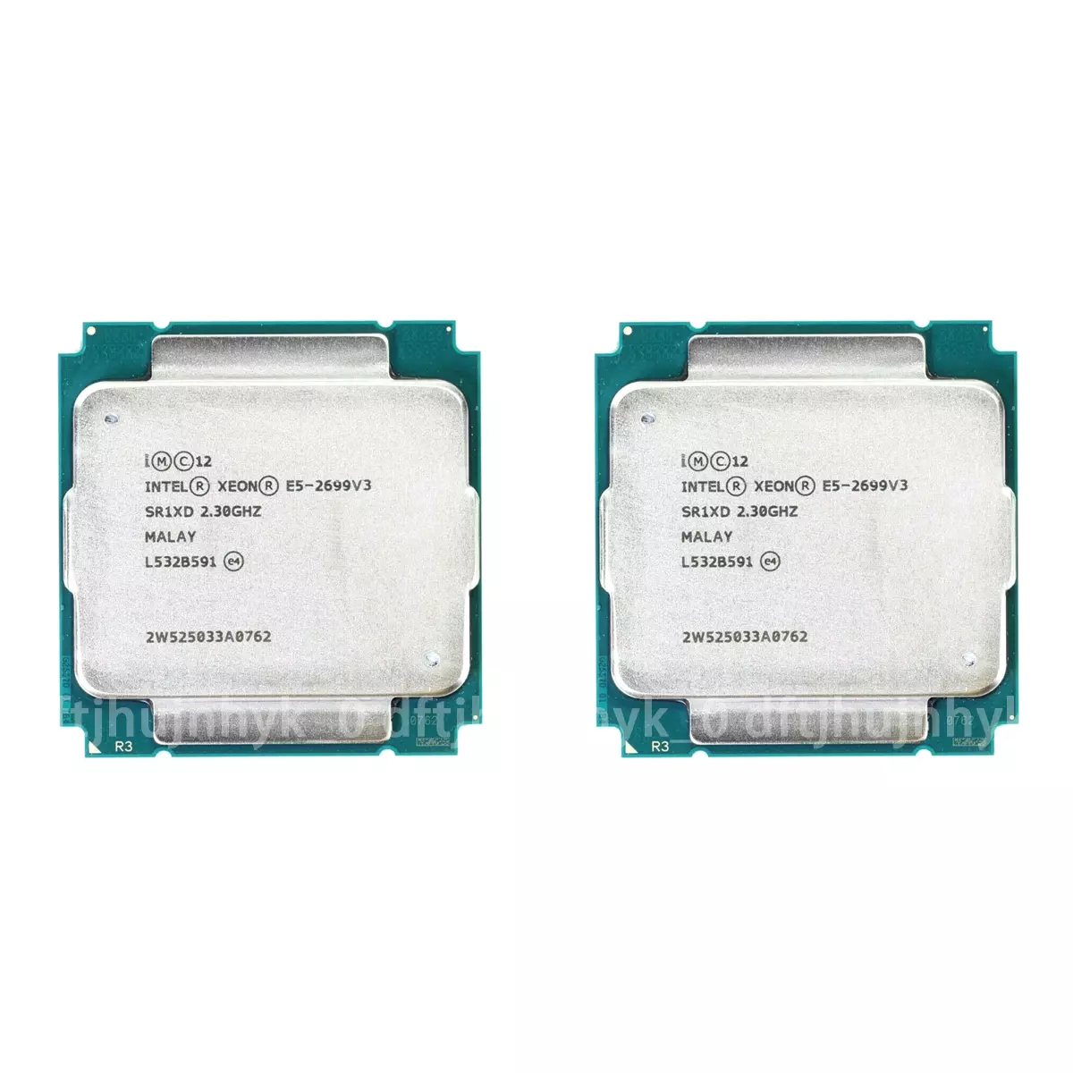 2PCS Intel Xeon E5-2699 V3 SR1XD 2.30 GHz Cache 18 Core LGA 2011-3 CPU Processor