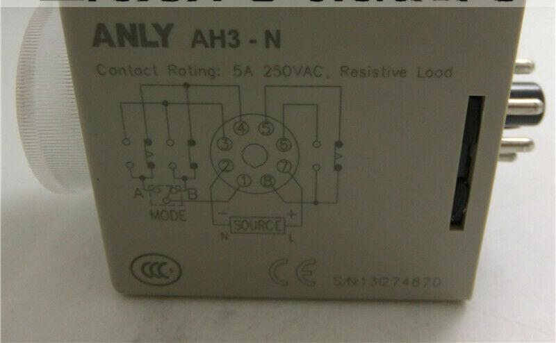 1PC New In Box ANLY AH3-NB Time Relay AC220V