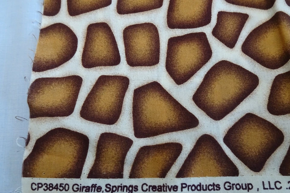 Cotton Fabric 2 yds x 44" Springs Creative Prod Giraffe Jungle Animal Print - Image 4 of 4