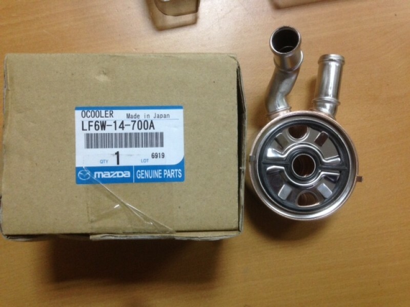 Genuine MAZDA Engine Oil Cooler with Seal LF6W-14-700A | Genuine