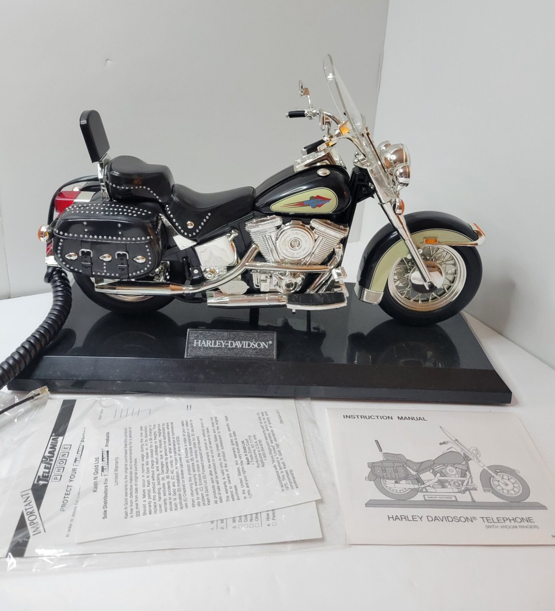 ハーレーダビッドソン　電話機 Harley Davidson Heritage Black Softail Motorcycle Telephone