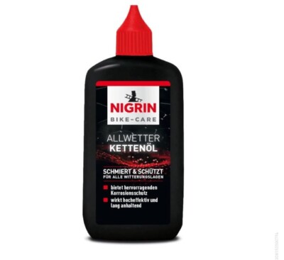 Nigrin Bike Care Kettenöl 100ml   Allwetter Fahrradkettenöl mit Korrosionsschutz