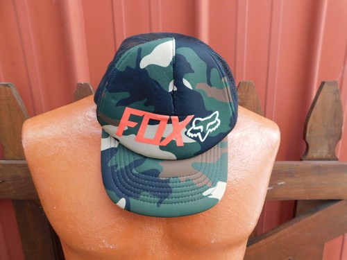 FOX Racing Camo Trucker Hat Snap Back 