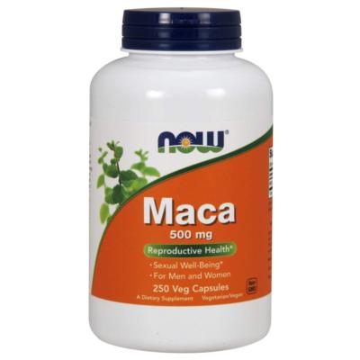 NOW FOODS, MACA 500mg Sexuelle Gesundheit 250 Veg. Kapseln SUPER PREIS