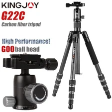 KINGJOY Carbon Fiber Tripod for Digital Camera Ball Head 143cm Max Professional