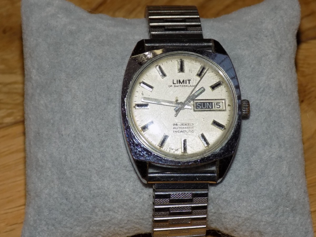 Limit of Swizerland watch Vintage 70's Automatic 25 Jewel UK
