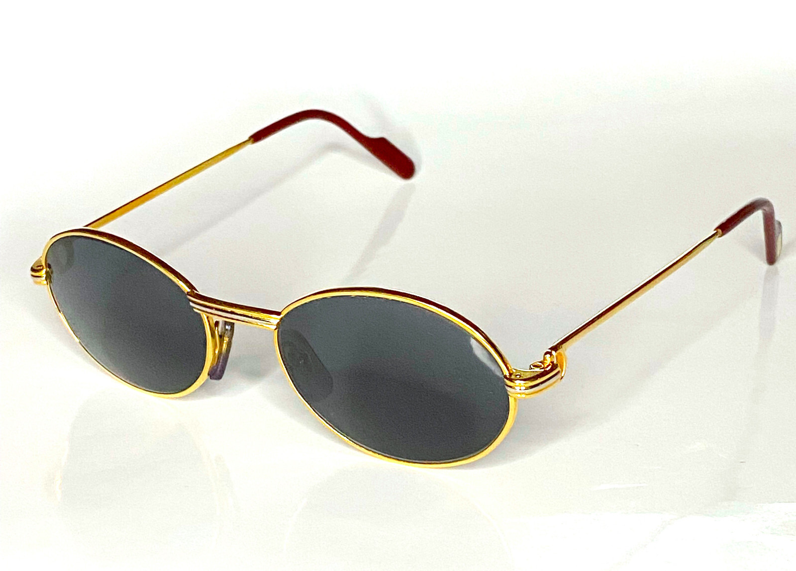 Cartier - Vintage Sunglasses Model Saint Honoré 130 Gold 18K - '90s Luxury Y2K image 5