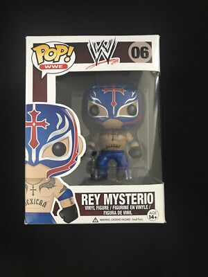 FUNKO POP WWE REY MYSTERIO #06 Blue Mask Vaulted – Édition 2014 Avec Protecteur