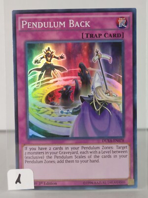 Yu-Gi-Oh! – Pendulum Back (DUEA-EN078) – Super Rare, 1st Edition Aus Duelist Alliance