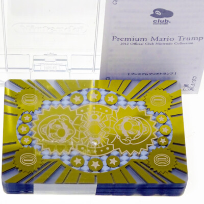 Nintendo Club Premium Mario Trump Playing Cards Japan Import 2012
