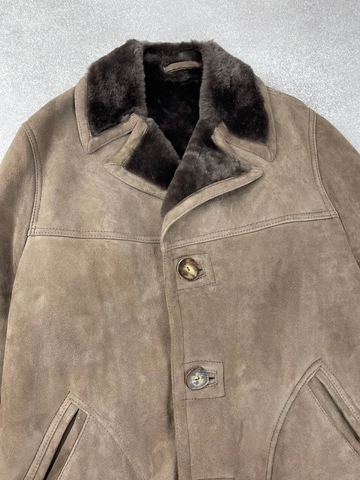 Chaqueta Sawyer Of Napa Gamuza Piel de Oveja Western Rancher Talla M Foto 4 de 4