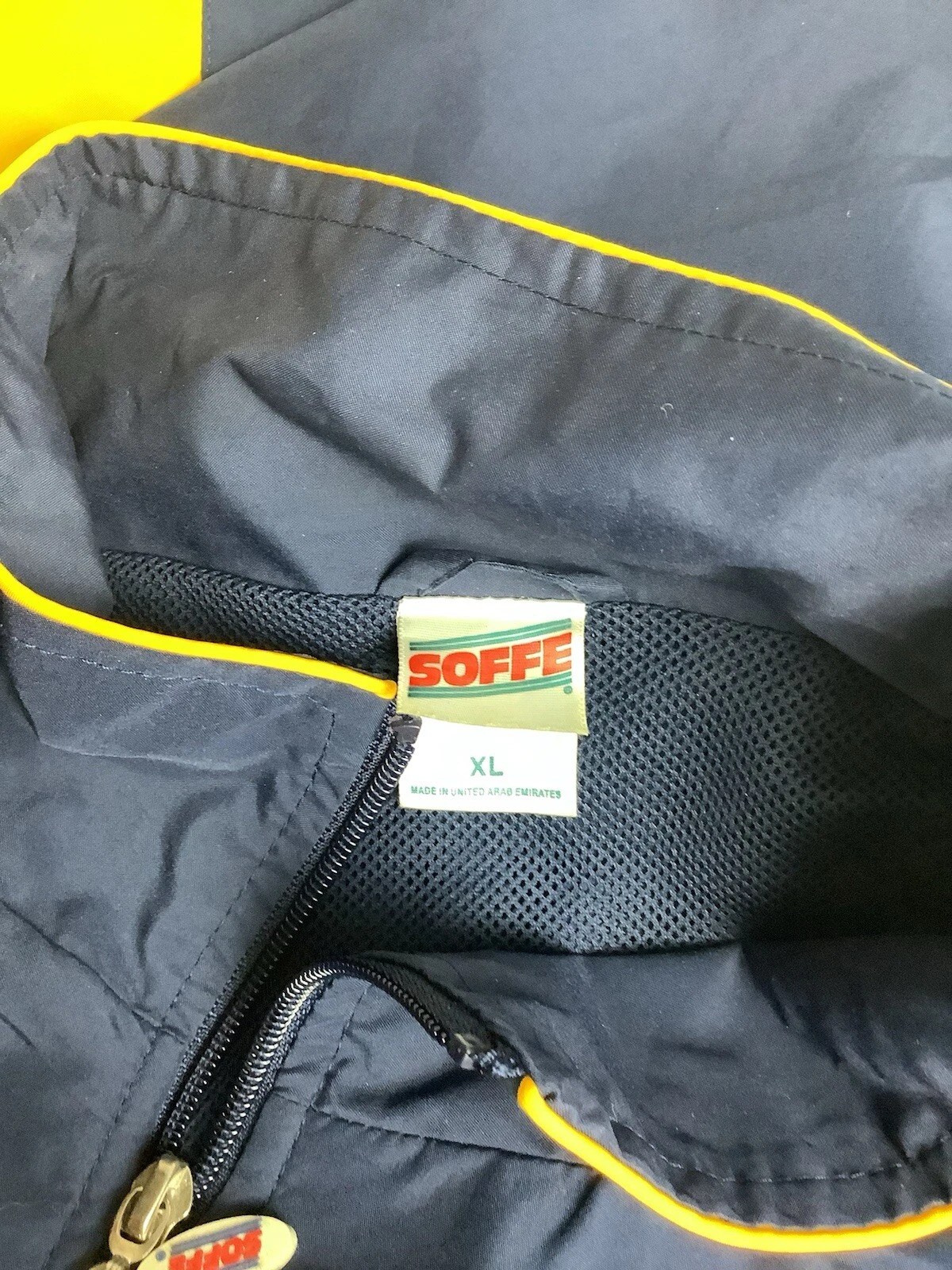 Soffe Navy Jacket Sz XL Full Zip Light Weight image 4