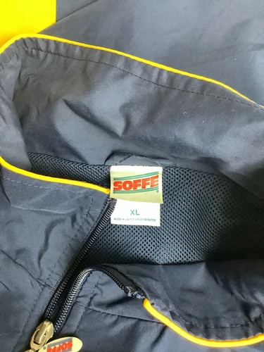 Soffe Navy Jacket Sz XL Full Zip Light Weight image 4