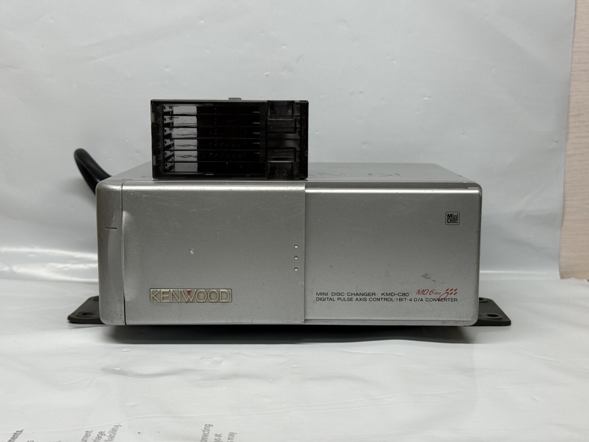 ケンウッド KENWOOD MDチェンジャー KMD-C80 md6 オーディオ KENWOOD KMD-C80 MD Changer 13PIN LX-BUS 6-Disc MiniDisc Car