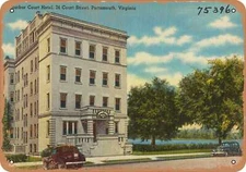 METAL SIGN - Virginia Postcard - Harbor Court Hotel, 24 Court Street, Portsmout