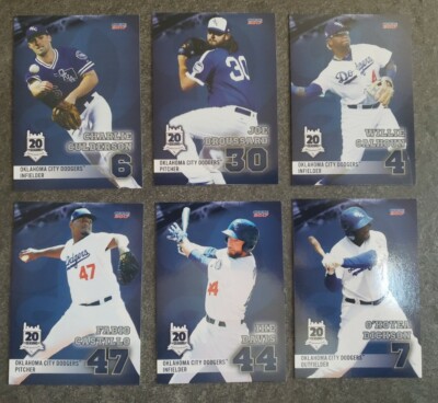 2017 Oklahoma City Dodgers SINGLE CARDS from Team Card Set - CHOOSE YOUR PLAYER