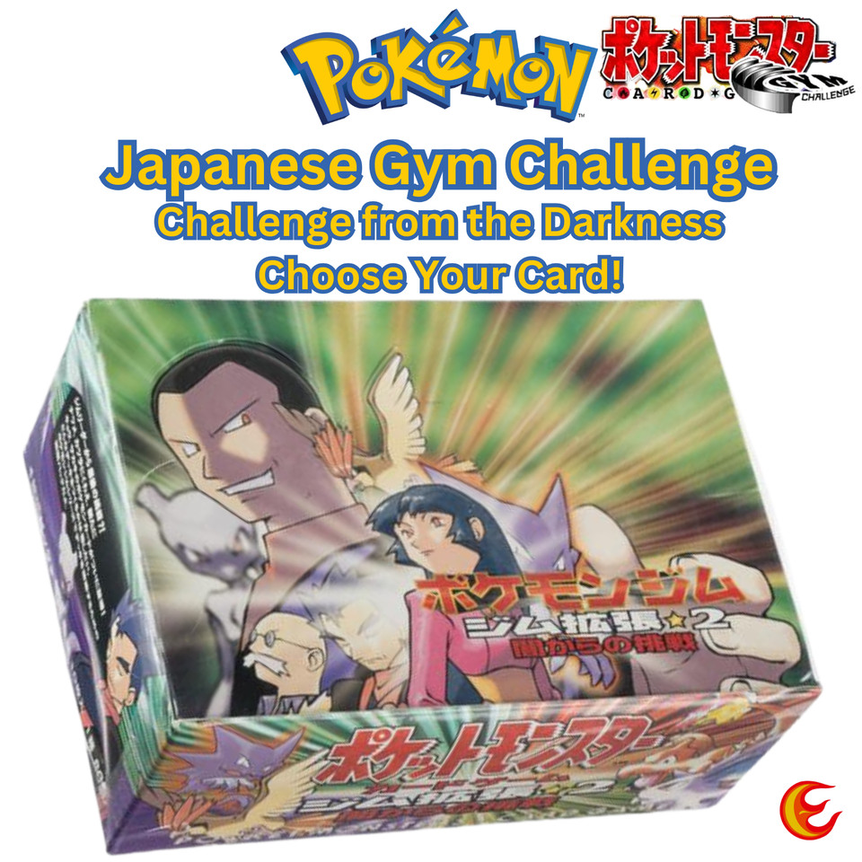 Pokemon Japanese Challenge from the Darkness - Choose Your Card! 1999 - NM/LP