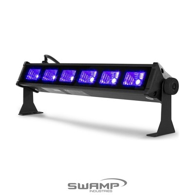 Barre LED UV BeamZ BUV63-6 - 6 LEDs 3W, Effet Lumière Noire Pour Soirées Thème