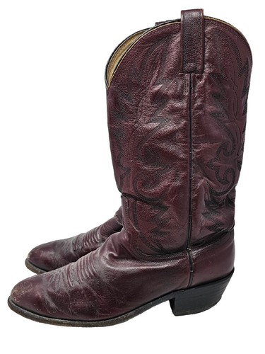 Vintage 70s Dan Post Whip Stitch Cowboy Boots Spanish Collection Men 8.5 D J Toe Vintage 70s Dan Post Whip Stitch Cowboy Boots Spanish  main image 4