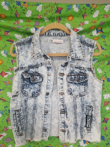 Custom Dutch Bros Acid Washed Denim 