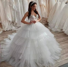 Luxury Plus Size Wedding Dress Ball Gown Pleated Charming Sweetheart Spaghetti