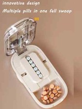 Quartering Pill Cutter Storage Box Tablet Medicine Dustproof Divider Organizer