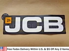 JCB BACKHOE - GENUINE JCB DECAL  350 MM x 109 MM (13 1/4" x 4 3/10") (332/G4609)