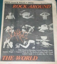 Revista IGGY POP BAM 1990 y ROCK ALREDEDOR DEL MUNDO 1977 Sammy Hagar