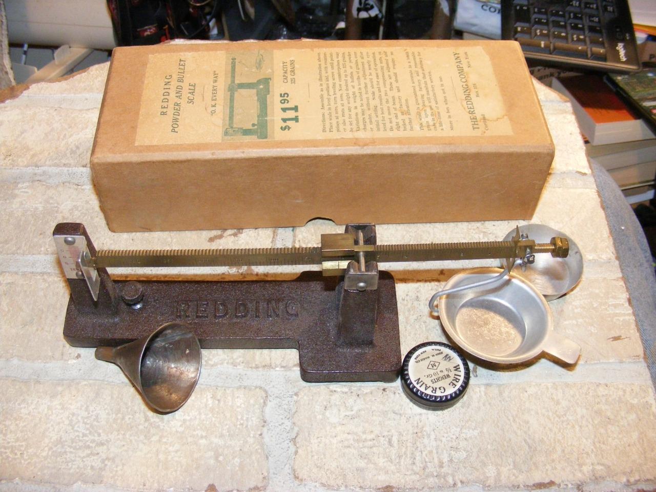 REDDING POWDER & BULLET SCALE RIFLE PISTOL RELOADING 325 GRAIN in ...