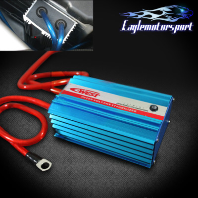 Universal JDM C-West Voltage Grounding Stabilizer Regulator Blue