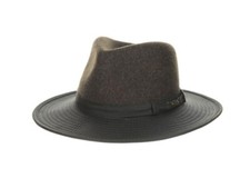 New Stetson Men Outback Fedora Hat XL Provato Knit Sun Shady Repels Rain Sale