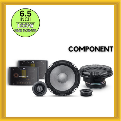 Alpine 6.5'' R-Series R2S653 Pro High-Resolution 300W 3-Way Component Speaker Set