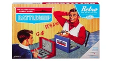 Retro Battleship Game Classic Naval Ships Combat Games 1967 Edition 2 Player Kit