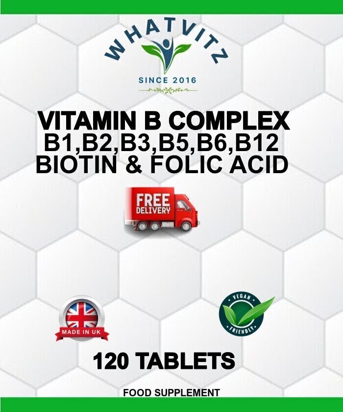 Vitamin B Complex 120 Tablets letter box friendly