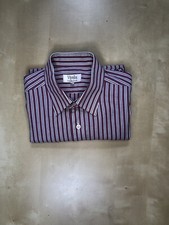 VIYELLA Men's Long Sleeve Striped Shirt Button Down Collar 15.5 Inch