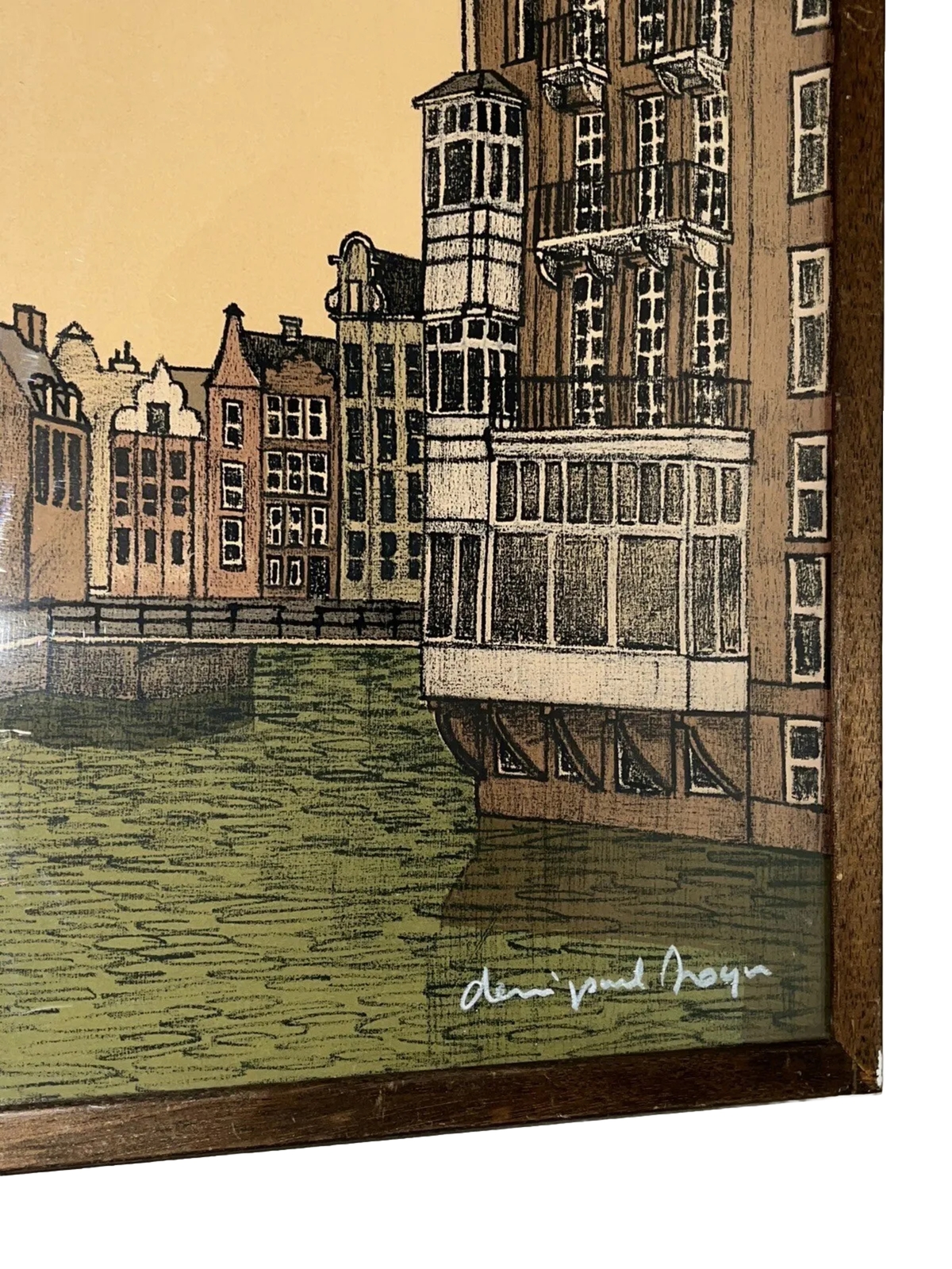 Rare! French Artis Denis Paul Noyer “Amsterdam” Lithograph, Signed And Numbered.