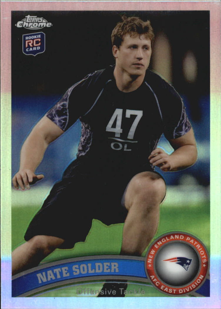Nate Solder Topps Chrome #215 Base