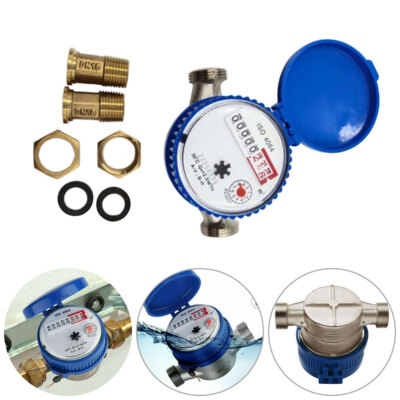 1/2 Zoll 15mm Intelligentes Wassermessgerät Haushalt Kaltwassermessgerät Gartenhaus