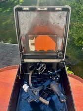 Vtg Sextant C Plath Trommelsextant Micrometer Sextant 1 owner Original Case 1965