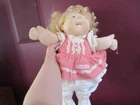 Vintage 1987 Talking soft rubber face Cabbage Patch Kid blonde