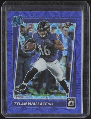 Tylan Wallace #226 Blue Scope Rookie RC 2021 Donruss Optic *HOT*