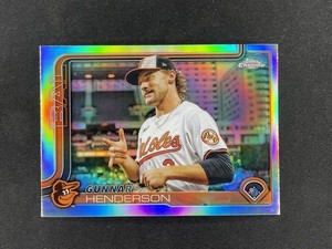 2025 Topps Chrome Gunnar Henderson Image Variation Refractor #213 Orioles