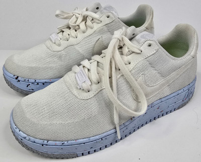 Size 8.5 Women's Nike Air Force 1 Crater Flyknit 'Pure Platinum' DC7273-100