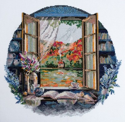 Counted Cross Stitch Kit ''Chaiuvannia Near vikna'' DIY Creative Gift Project