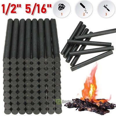 Lot 8-80 Huge 1/2'' 5/16''  Ferro Rod Fire Starter Ferrocerium Flint Survival