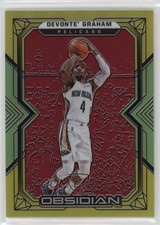 2021 Obsidian Electric Etch Red Yellow & Green Flood 11/99 Devonte' Graham 14bh