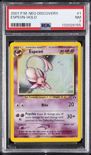 Espeon (Unlimited) graded PSA 7 for sale on eBay