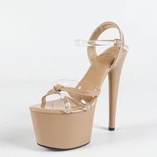 Runway Super High Stiletto Heel Womens Platform Slingback Nightclub Sandals Sexy