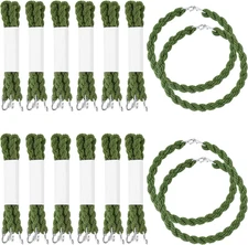 32PCS Military Boot Bands Green Elastic Blousing Straps with Metal Hooks